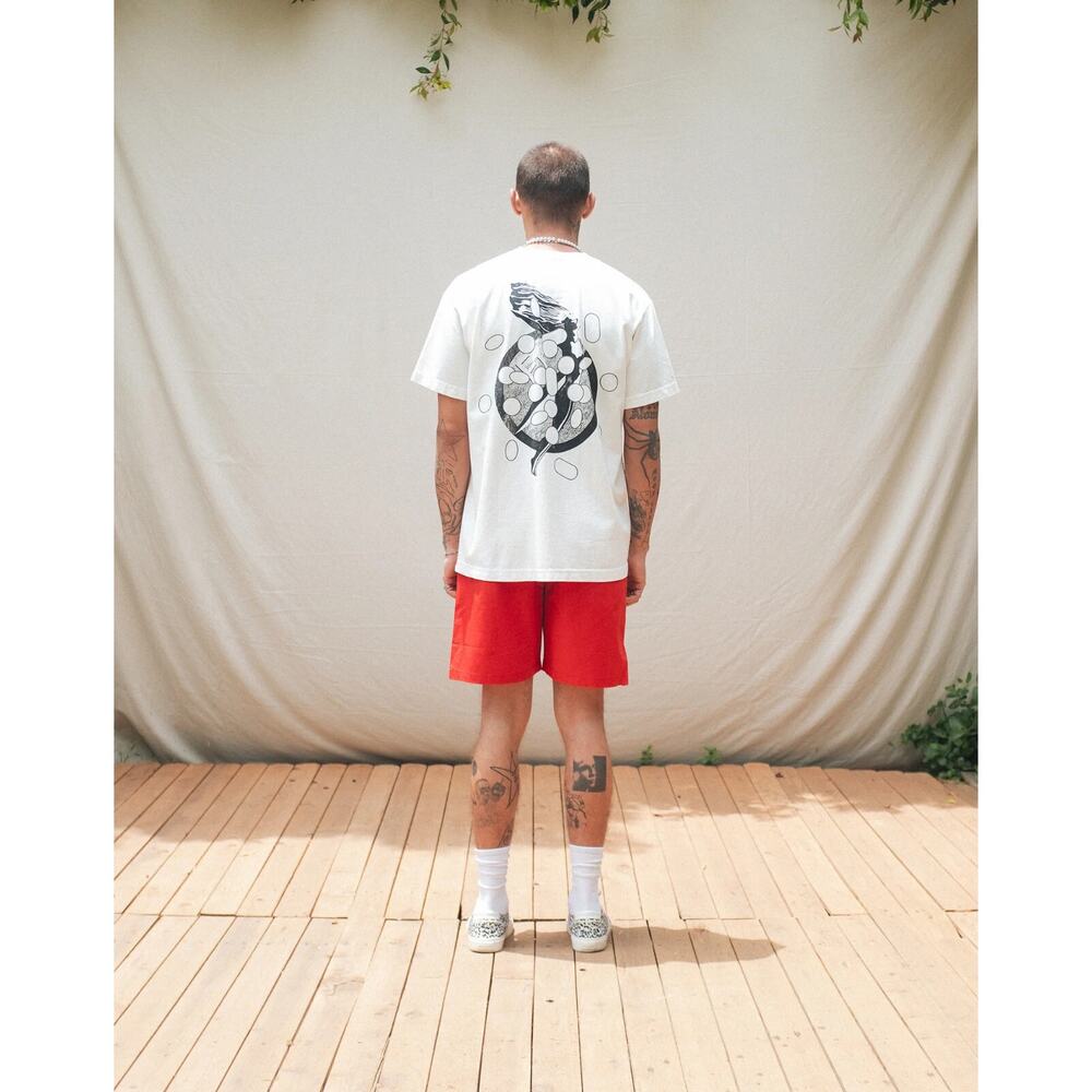 FREE reFILLS Readywear Clothing Men's T-Shirt Pills Heavyweight Relaxed Fit Tee - Picture 3 of 3